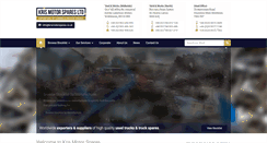 Desktop Screenshot of krismotorspares.co.uk